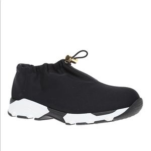 Marni Drawstring Sneakers in Olive Green Size 37 GUC